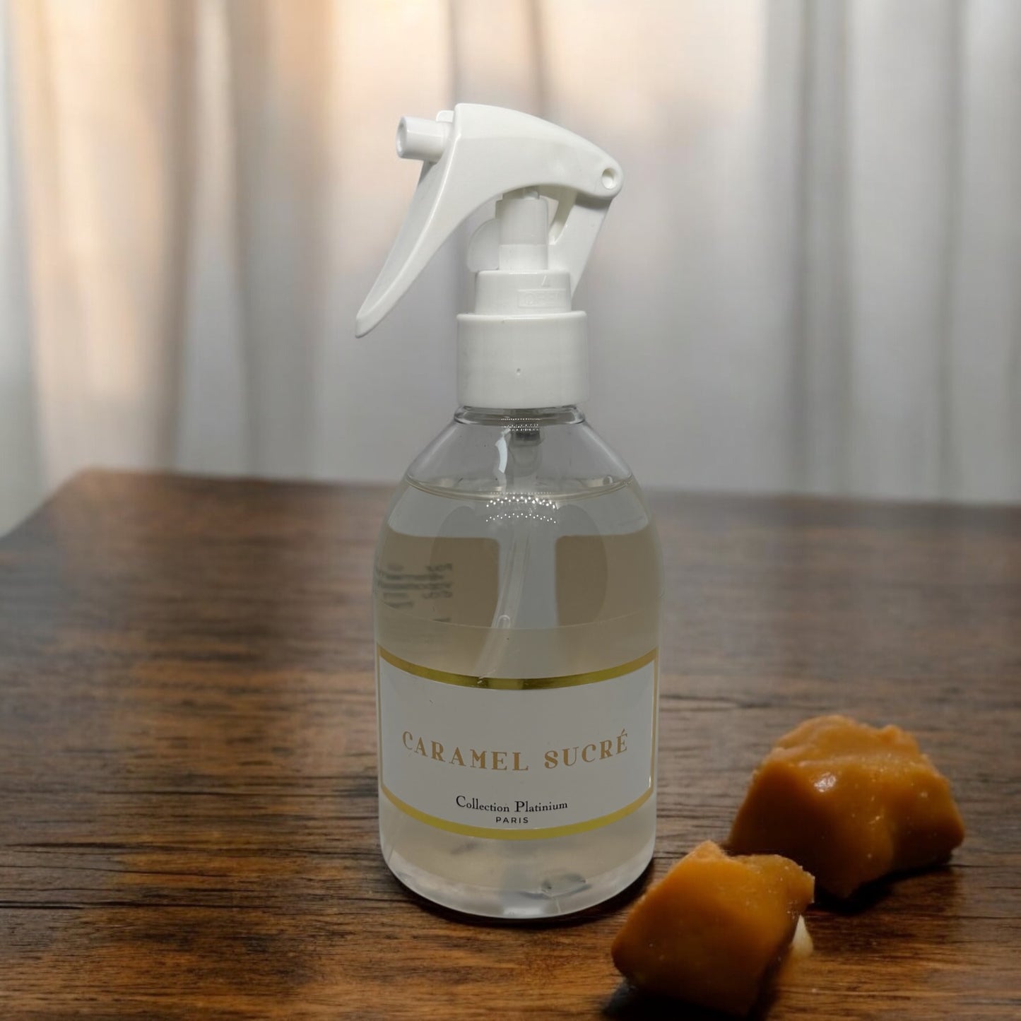 Spray maison & textile - Collection Platinium "Caramel Sucré"