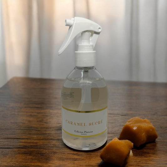 Spray maison & textile - Collection Platinium "Caramel Sucré"